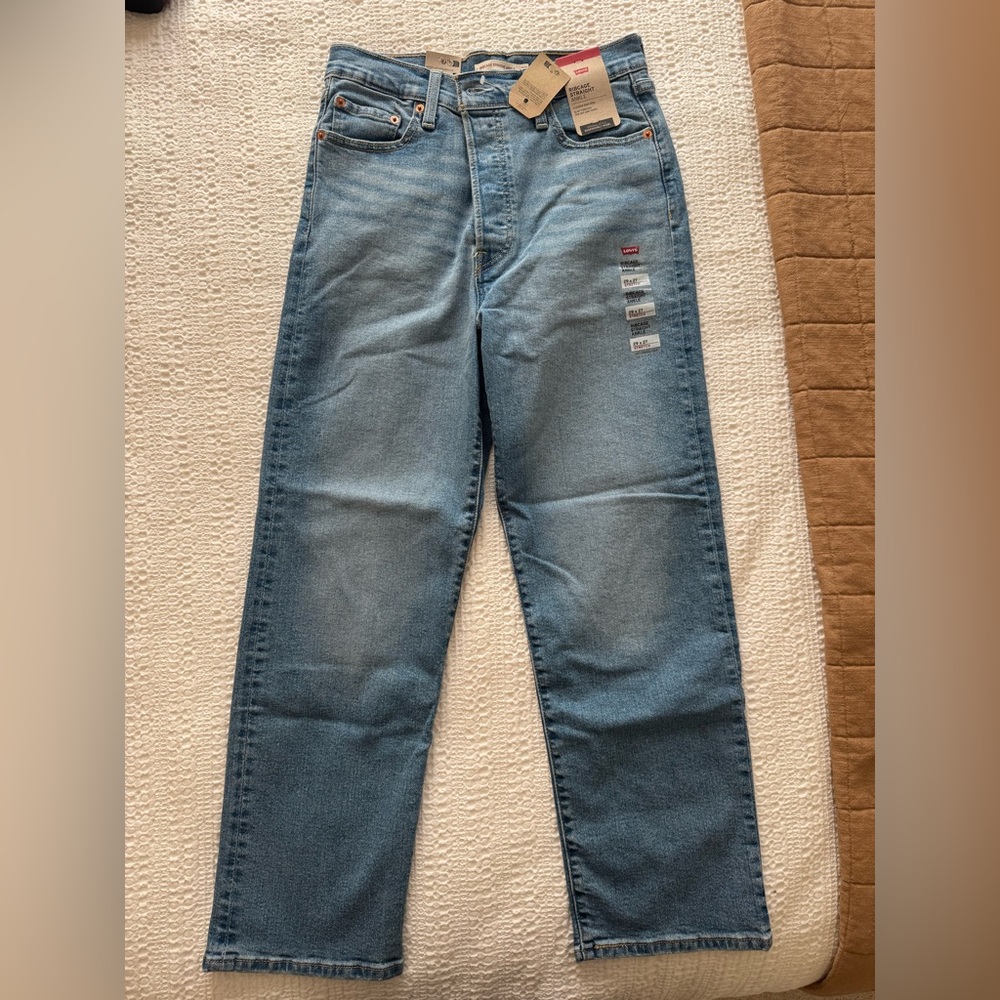 Levi Ribcage Straight Ankle Jeans